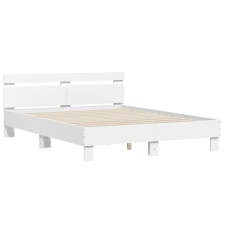vidaXL fehér szerelt fa ágykeret fejtámlával 140 x 190 cm (3207434) ágy és ágykellék