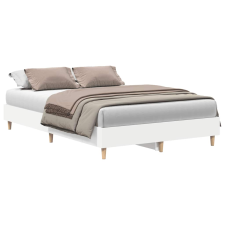 vidaXL fehér szerelt fa ágykeret matrac nélkül 135 x 190 cm (861066) ágy és ágykellék