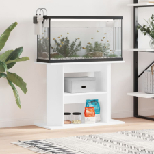 vidaXL Fehér szerelt fa akváriumi állvány 80x35x60 cm halfelszerelések