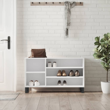 vidaXL fehér szerelt fa cipősszekrény 102x36x60 cm bútor
