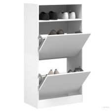 vidaXL Fehér szerelt fa cipőszekrény 60x34x116 cm bútor