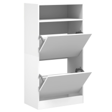 vidaXL fehér szerelt fa cipőszekrény 60x34x116 cm (840015) bútor