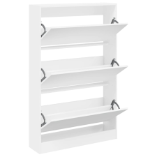 vidaXL fehér szerelt fa cipőszekrény 80 x 21 x 125,5 cm (839924) bútor