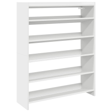 vidaXL fehér szerelt fa cipőtároló szekrény 80x25x100 cm (859896) bútor
