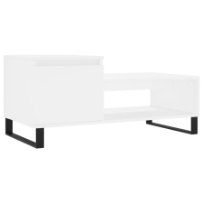 vidaXL fehér szerelt fa dohányzóasztal 100 x 50 x 45 cm (830836) bútor