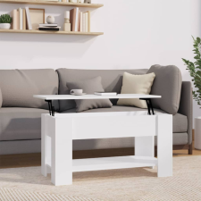 vidaXL fehér szerelt fa dohányzóasztal 101 x 49 x 52 cm bútor