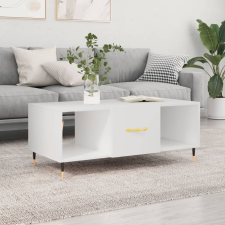 vidaXL fehér szerelt fa dohányzóasztal 102 x 50 x 40 cm bútor