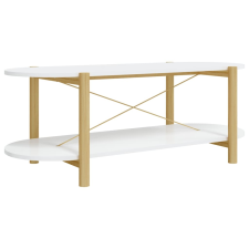 vidaXL fehér szerelt fa dohányzóasztal 110 x 48 x 40 cm (345687) bútor