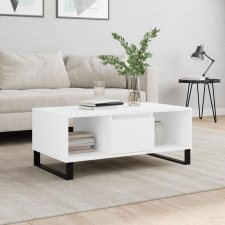 vidaXL fehér szerelt fa dohányzóasztal 90 x 50 x 36,5 cm bútor