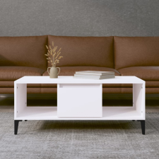 vidaXL fehér szerelt fa dohányzóasztal 90 x 50 x 36,5 cm bútor