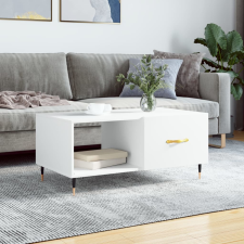 vidaXL fehér szerelt fa dohányzóasztal 90 x 50 x 40 cm bútor