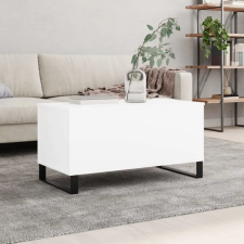 vidaXL Fehér szerelt fa dohányzóasztal 90x44,5x45 cm bútor