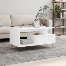 vidaXL fehér szerelt fa dohányzóasztal 90x49x45 cm bútor