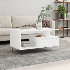 vidaXL fehér szerelt fa dohányzóasztal 90x49x45 cm bútor