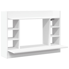vidaXL fehér szerelt fa falra szerelhető íróasztal 105 x 48 x 75 cm bútor