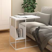vidaXL fehér szerelt fa kisasztal 55x36x59,5 cm bútor