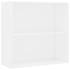 vidaXL fehér szerelt fa könyvespolc 80x30x76,5 cm (800999) bútor