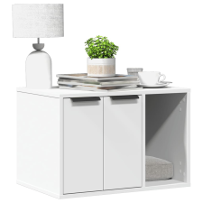 vidaXL fehér szerelt fa macskaalomdoboz 60 x 40 x 40 cm macskafelszerelés