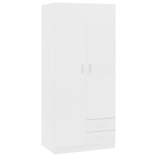 vidaXL fehér szerelt fa ruhásszekrény 80 x 52 x 180 cm (800639) bútor