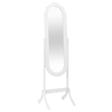 vidaXL fehér szerelt fa szabadon álló tükör 45,5 x 47,5 x 160 cm bútor