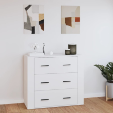 vidaXL fehér szerelt fa tálalószekrény 80 x 33 x 70 cm bútor