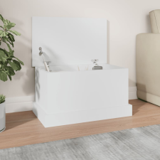 vidaXL Fehér szerelt fa tárolóláda 50 x 30 x 28 cm bútor