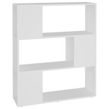vidaXL fehér szerelt fa térelválasztó könyvszekrény 80 x 24 x 94 cm (809125) bútor