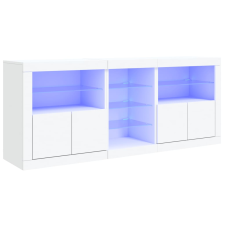 vidaXL fehér tálalószekrény LED-világítással 162 x 37 x 67 cm (3209030) bútor