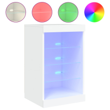 vidaXL fehér tálalószekrény LED-világítással 41 x 37 x 67 cm (836721) bútor