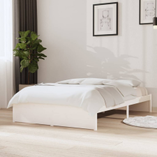 vidaXL fehér tömör fa ágykeret 120 x 190 cm (4FT Small Double) ágy és ágykellék