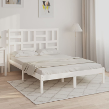 vidaXL fehér tömör fa ágykeret 120 x 200 cm ágy és ágykellék