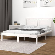 vidaXL fehér tömör fa ágykeret 120 x 200 cm ágy és ágykellék