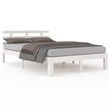 vidaXL fehér tömör fa ágykeret 120 x 200 cm (814750) ágy és ágykellék
