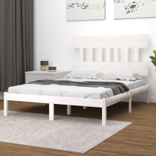 vidaXL fehér tömör fa ágykeret 120x200 cm ágy és ágykellék