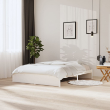 vidaXL fehér tömör fa ágykeret 160x200 cm ágy és ágykellék