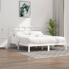 vidaXL fehér tömör fa ágykeret 180 x 200 cm (6FT Super King) ágy és ágykellék