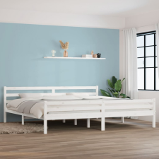 vidaXL fehér tömör fa ágykeret 180x200 cm (6FT Super King) ágy és ágykellék