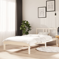 vidaXL fehér tömör fa ágykeret 90 x 200 cm ágy és ágykellék