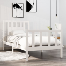 vidaXL fehér tömör fa ágykeret 90x190 cm (3FT Single) ágy és ágykellék