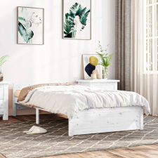 vidaXL fehér tömör fa ágykeret 90x200 cm ágy és ágykellék