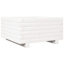 vidaXL fehér tömör fenyő virágláda 50x50x26,5 cm kerti tárolás
