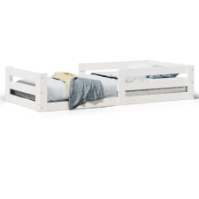 vidaXL fehér tömör fenyőfa ágy matrac nélkül 100 x 200 cm (855685) ágy és ágykellék