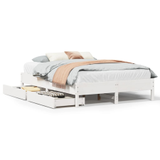 vidaXL fehér tömör fenyőfa ágy matrac nélkül 120 x 190 cm (3301729) ágy és ágykellék