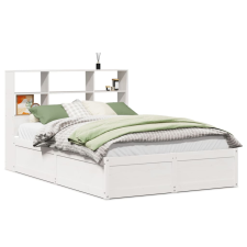vidaXL fehér tömör fenyőfa ágy matrac nélkül 120 x 200 cm (3323459) ágy és ágykellék