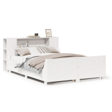 vidaXL fehér tömör fenyőfa ágy matrac nélkül 120 x 200 cm (3323771) ágy és ágykellék