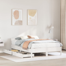 vidaXL fehér tömör fenyőfa ágy matrac nélkül 140 x 200 cm (3301828) ágy és ágykellék
