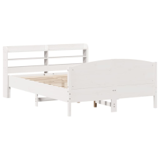 vidaXL fehér tömör fenyőfa ágy matrac nélkül 140 x 200 cm (3306967) ágy és ágykellék