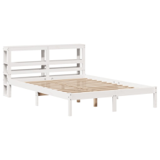 vidaXL fehér tömör fenyőfa ágy matrac nélkül 140x190 cm (3305715) ágy és ágykellék