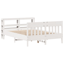 vidaXL fehér tömör fenyőfa ágy matrac nélkül 140x190 cm (3306277) ágy és ágykellék