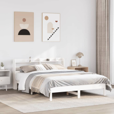 vidaXL fehér tömör fenyőfa ágy matrac nélkül 150 x 200 cm ágy és ágykellék